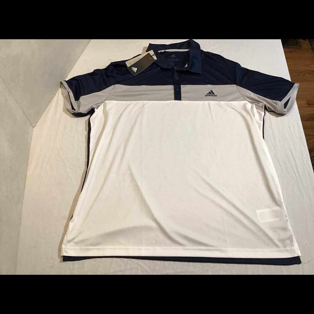 Adidas Blocked Polo. Size: XL. NWT